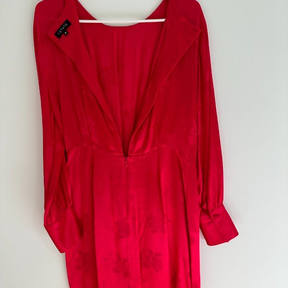 Floral Jacquard Dress - Retro Pink - Size 8 - Picture 5 of 8